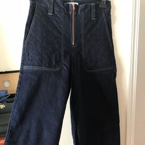A blue oversized jean